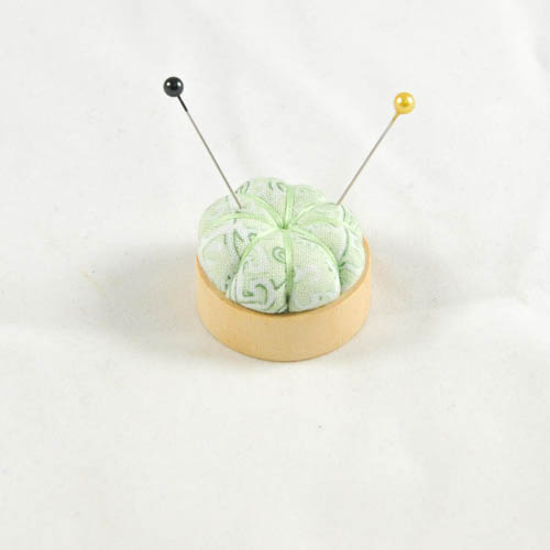 Pin Cushion with Wood Base